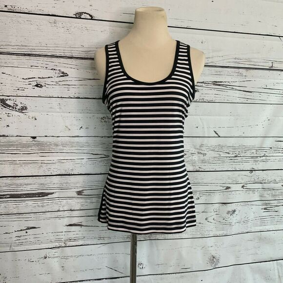 The Limited white black front stripe tank top Size Medium - Picture 8 of 11